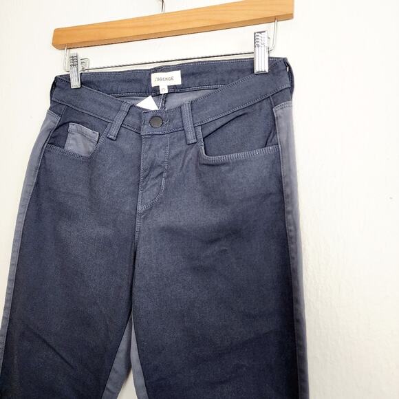 NEW L'agence Two Toned Skinny Legging Jean Gray - Picture 4 of 10